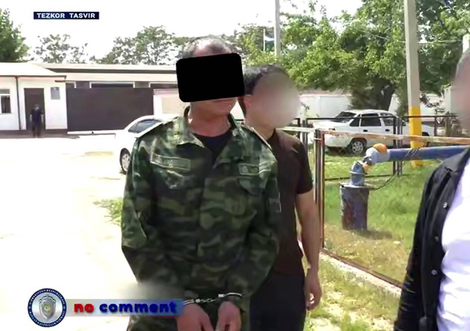 Жиззахда ФВБ мансабдори пора билан ушланди (видео)